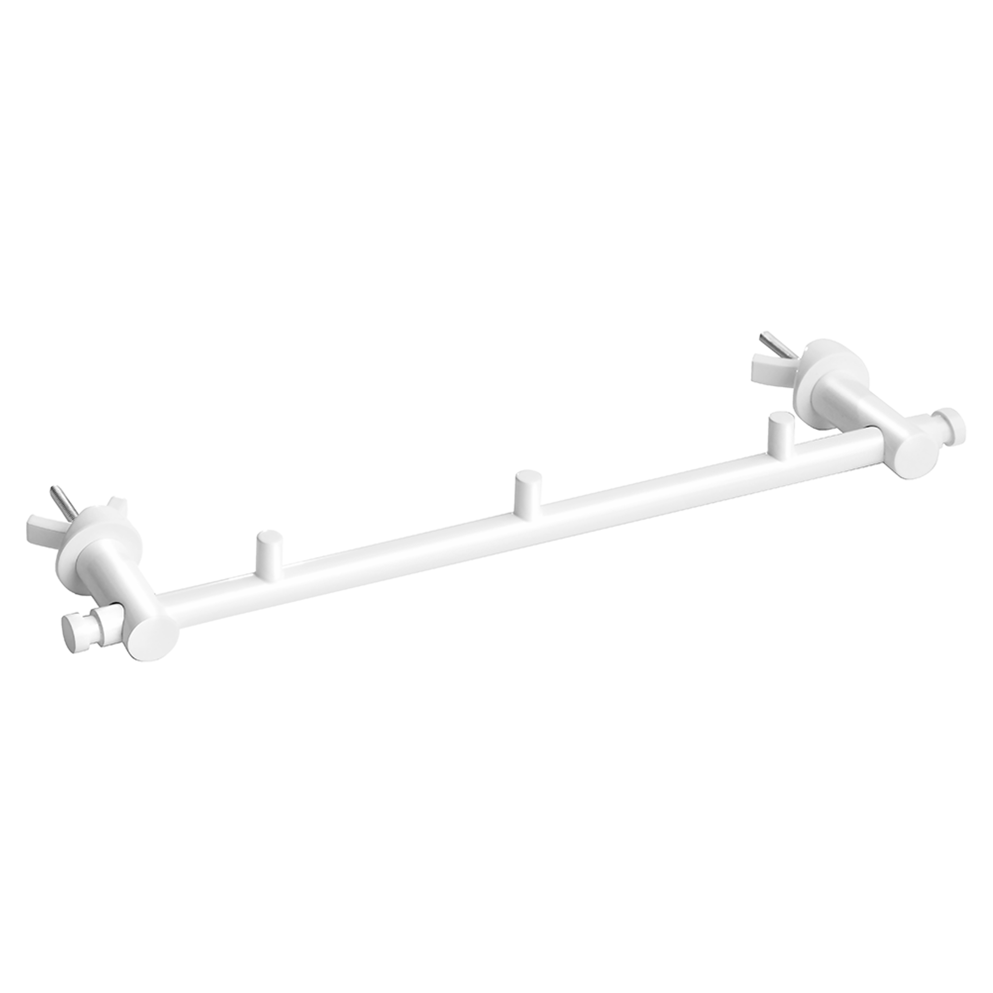 Krokliste med Kroker Sorelle Hvit Matt 30 cm