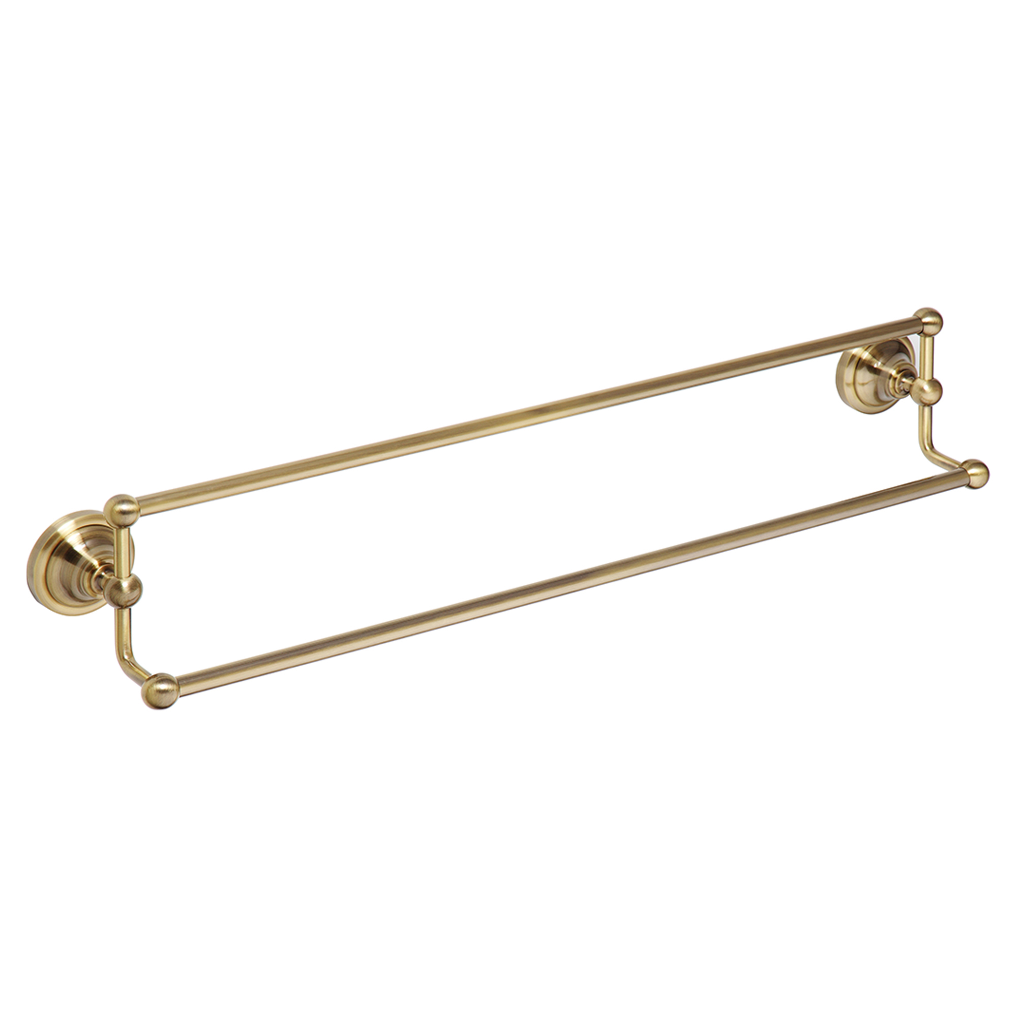 Dobbel Håndkleholder Solbacken Kobber 60 cm