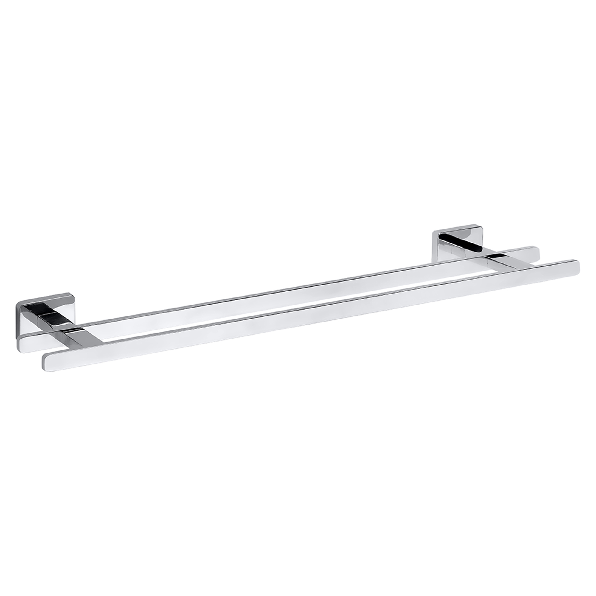 Dobbel Håndkleholder Loryn Krom Blank 45 cm