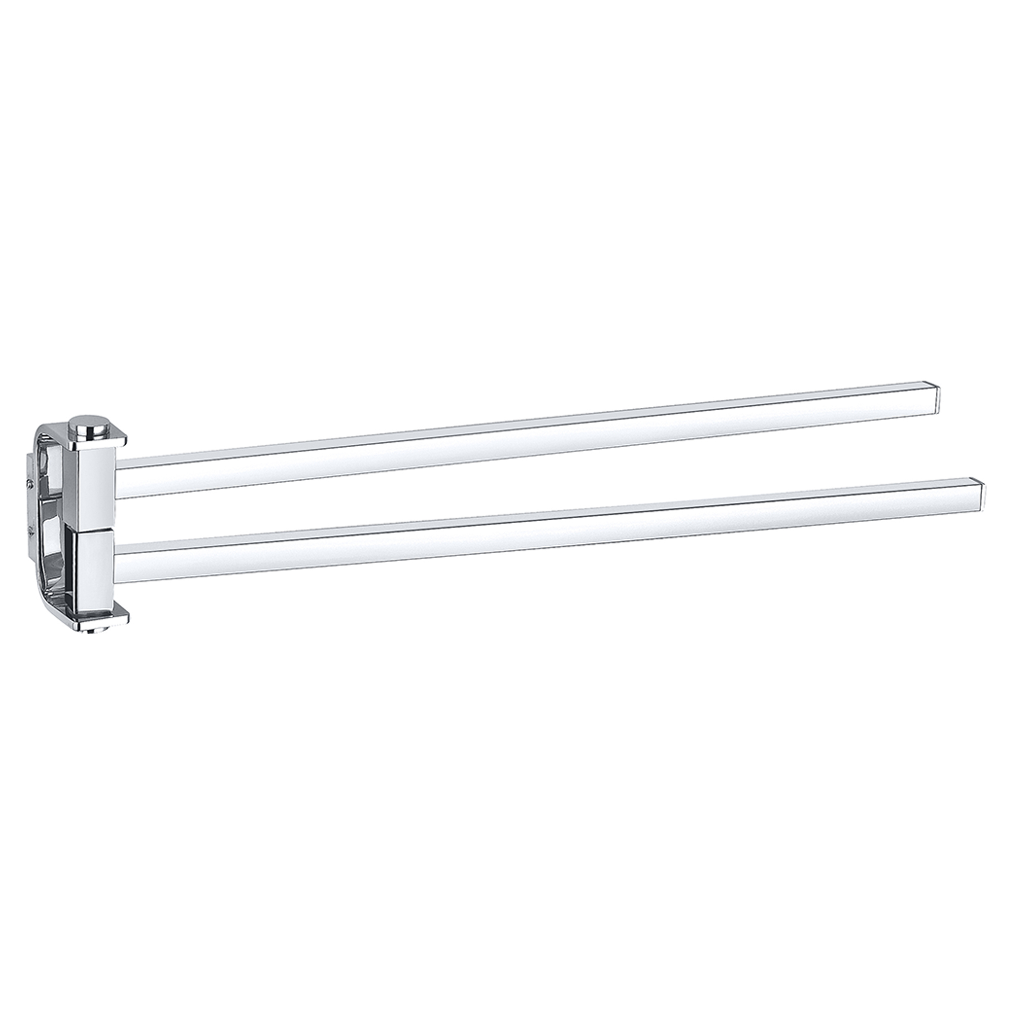 Håndklerring Fleurette Krom Blank 42 cm