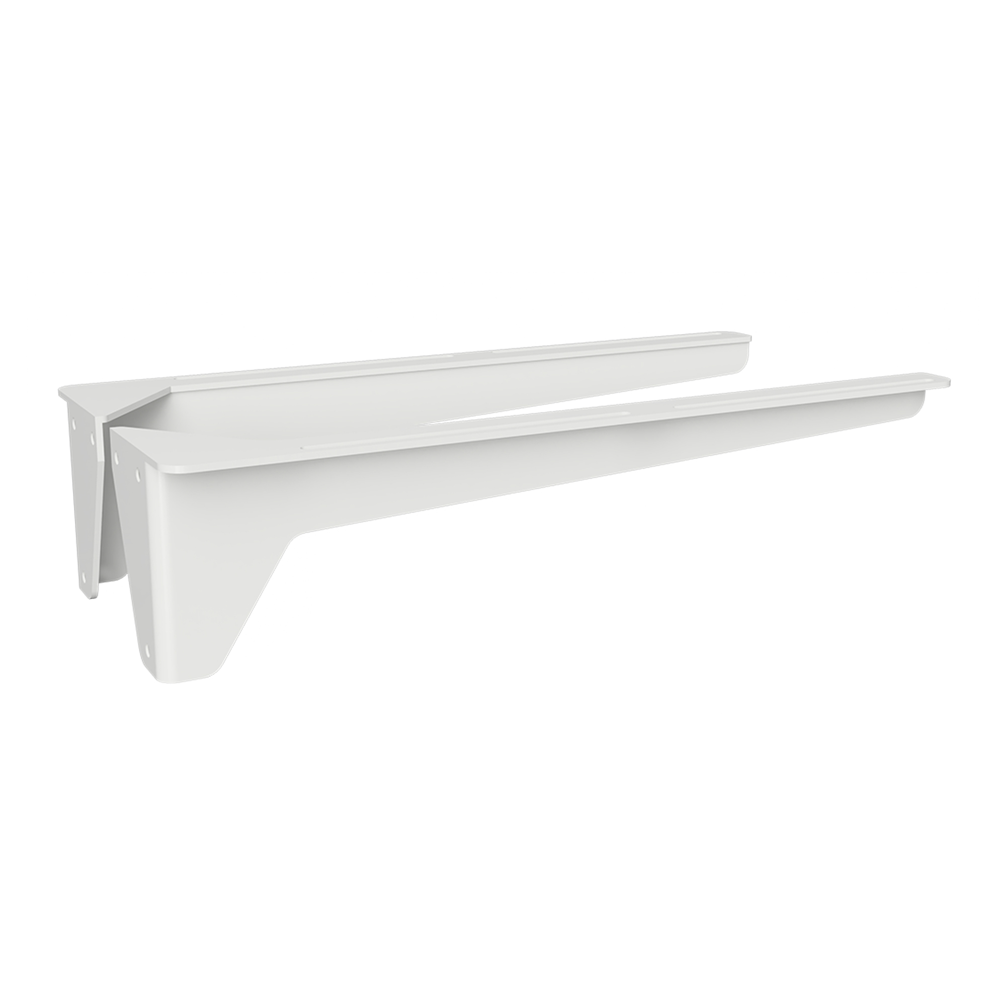 Servantkonsoll (par) 40 cm Hvit Matt