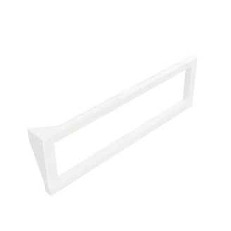 Servantkonsoll med Håndkleholder 49 cm Hvit Matt Venstre