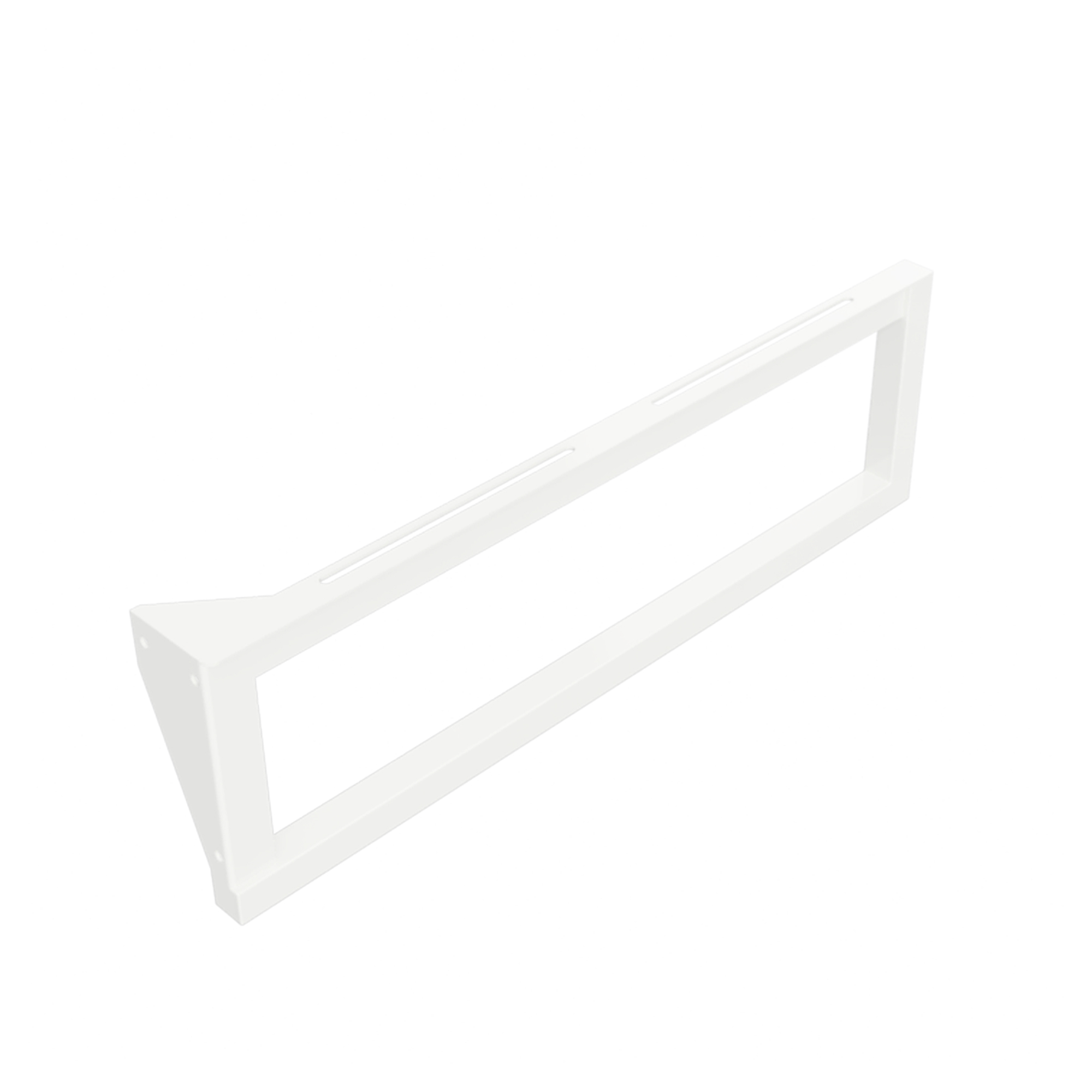 Servantkonsoll med Håndkleholder 49 cm Hvit Matt Venstre