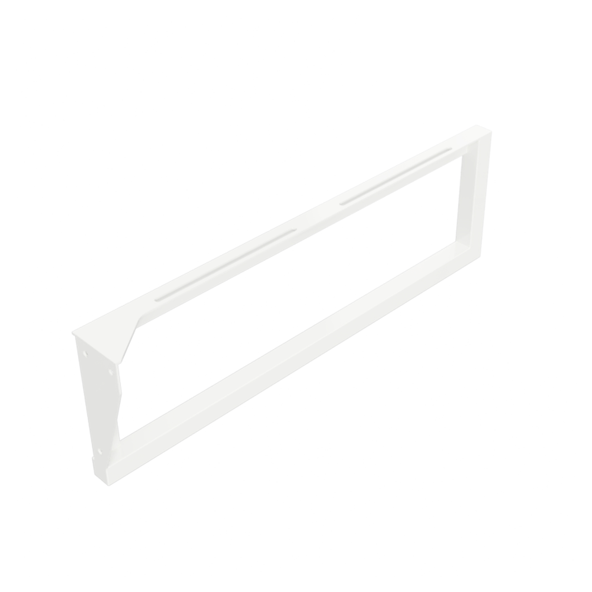 Servantkonsoll med Håndkleholder 49 cm Hvit Matt Høyre