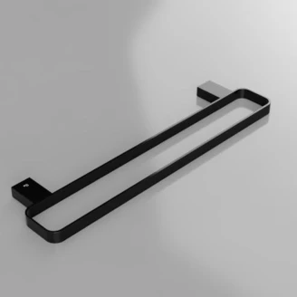 Dobbel Håndkleholder <strong>Cavelle</strong>  Svart Matt 50 cm