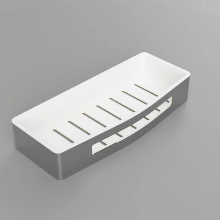 Baderomshylle Line Hvit-Krom 30 cm