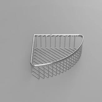 Hjørnebaderomshylle <strong>Line</strong>  Krom Blank 30 cm