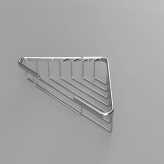 Hjørnebaderomshylle <strong>Line</strong>  Krom Blank 25 cm