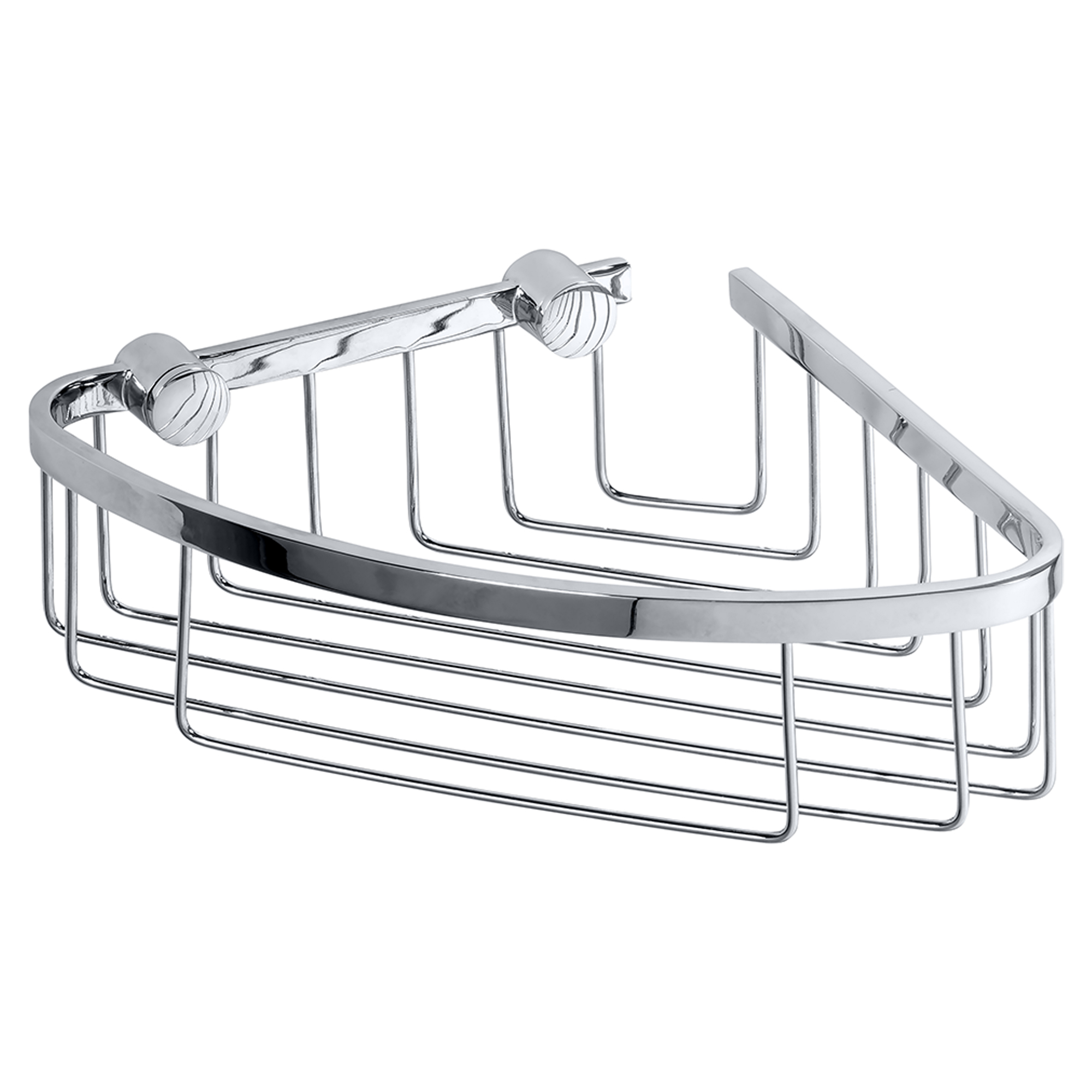 Hjørnebaderomshylle Line Krom Blank 26 cm