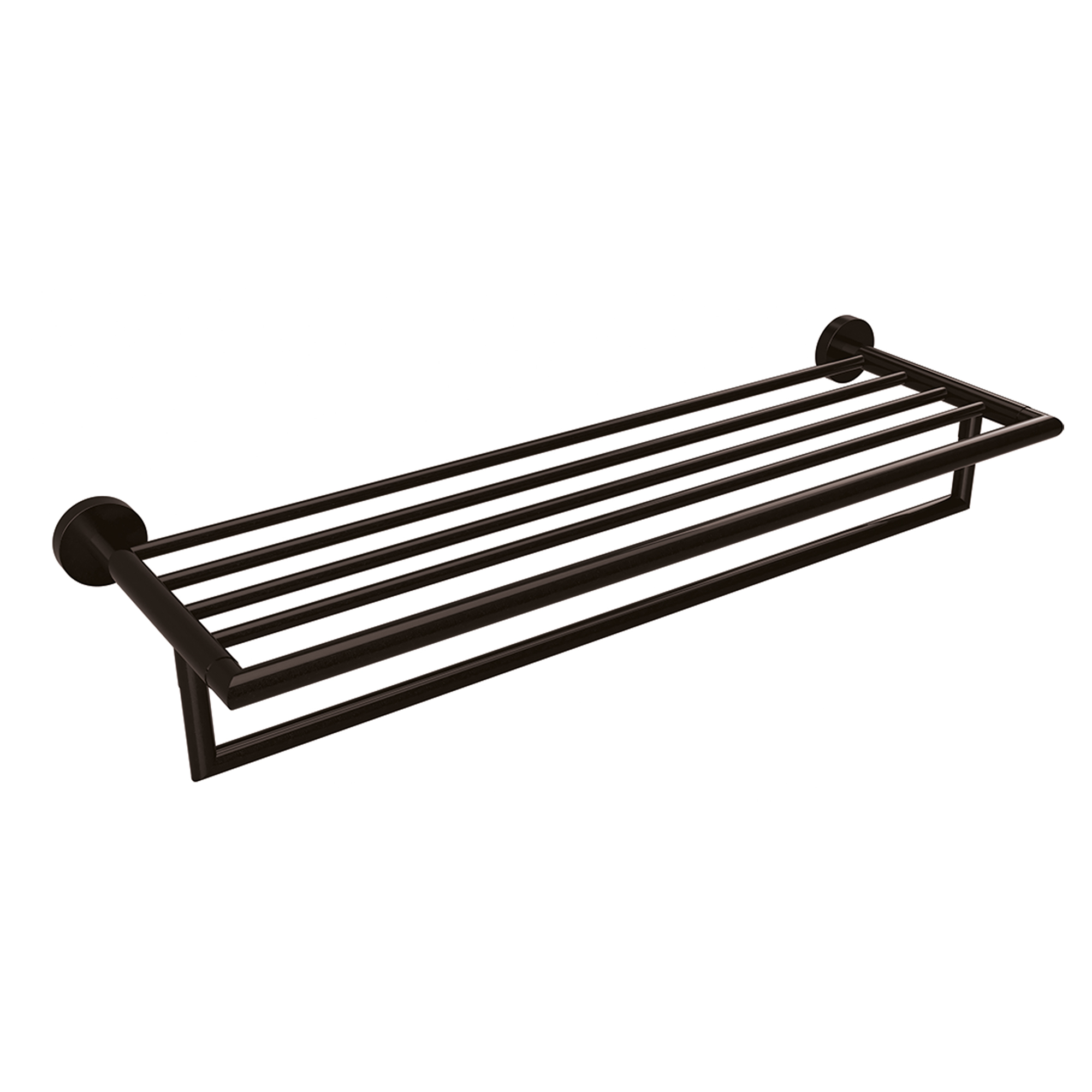 Håndkleholder med Stang Ektorp Svart Matt 50 cm