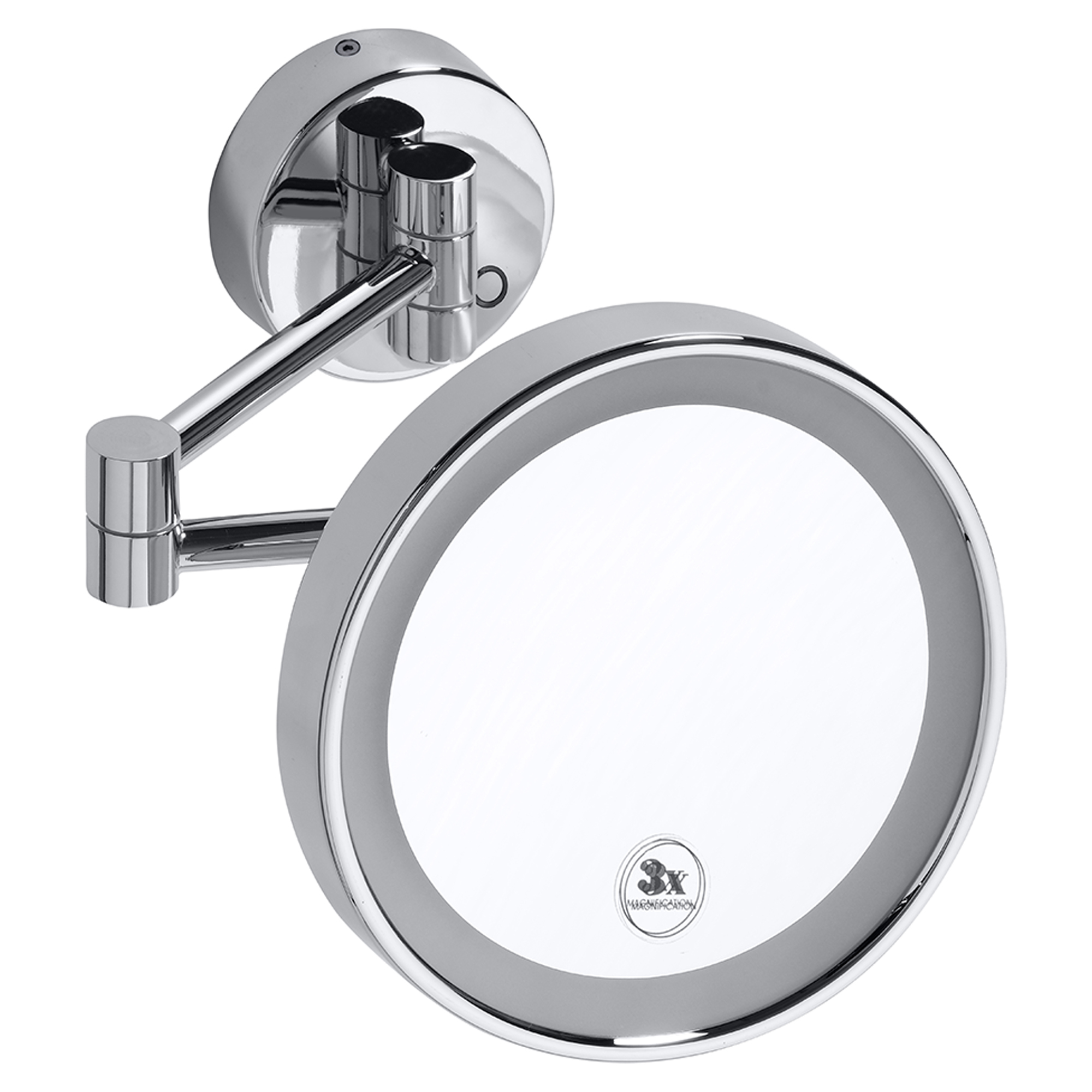 Sminkespeil med LED-belysning Ironelle Krom Blank 20 cm