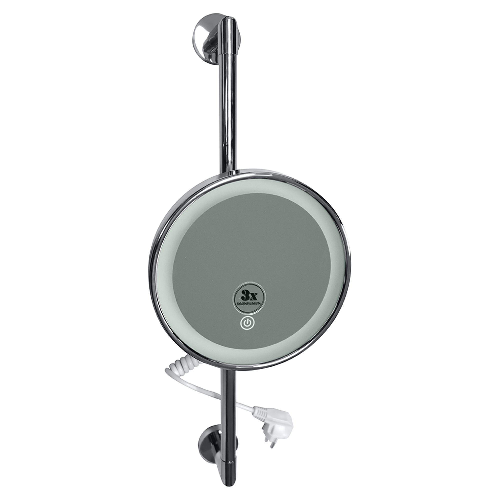 Sminkespeil med LED-belysning Elega Krom Blank 20 cm
