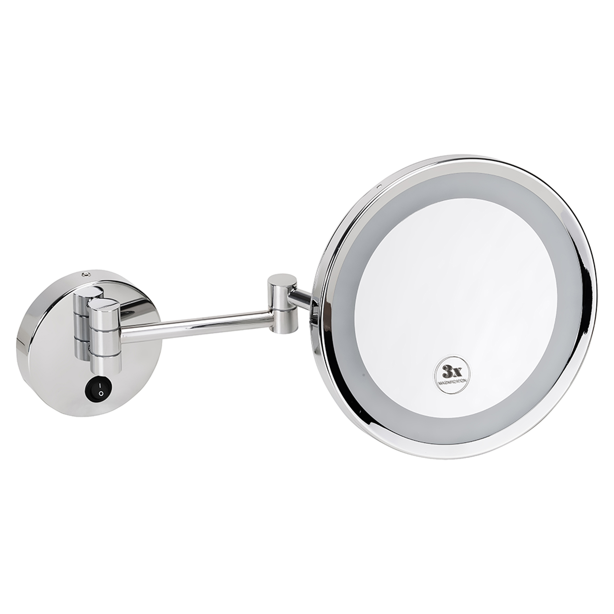 Sminkespeil med LED-belysning Elega Krom Blank 24 cm