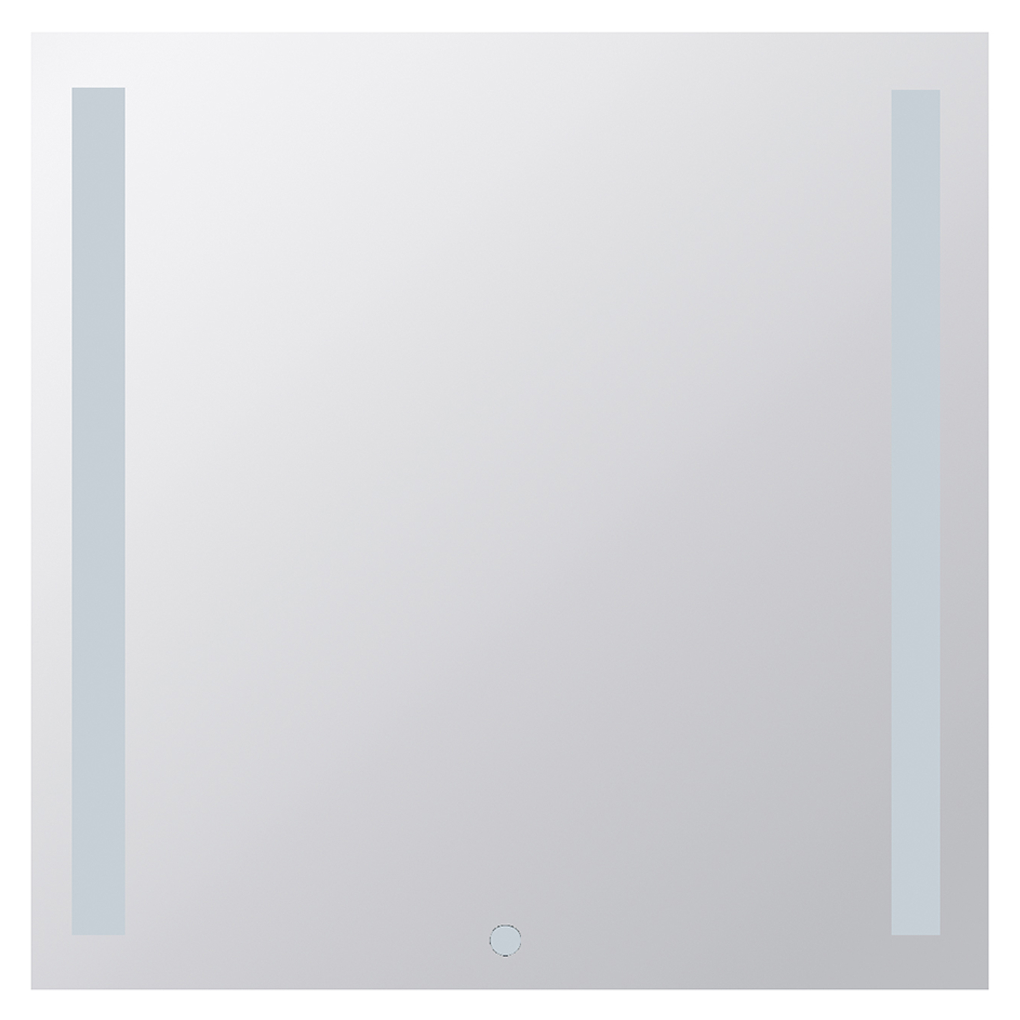 Speil med LED-belysning Ironelle 80x80 cm med Berøringssensor