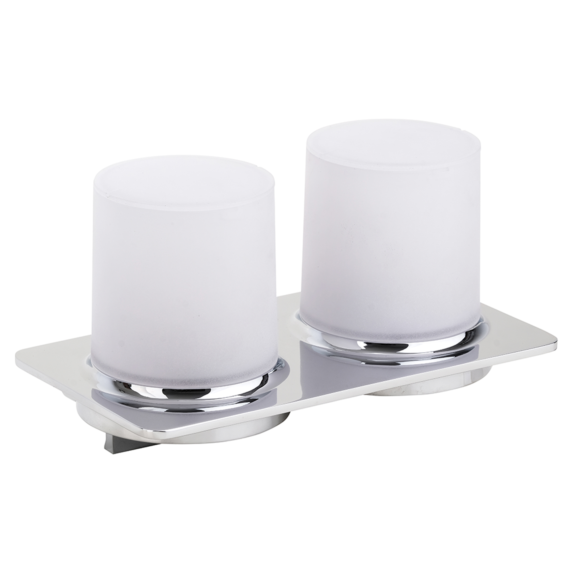 Dobbel Såpedispenser Cendre Krom Blank 200 ml