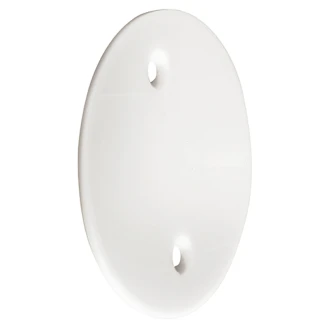 Veggplatta for Piktogram 8x8 cm Krom Blank Rund