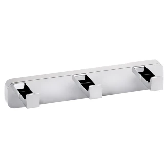 Krokliste med 3 Kroker <strong>Zave</strong>  Krom Blank