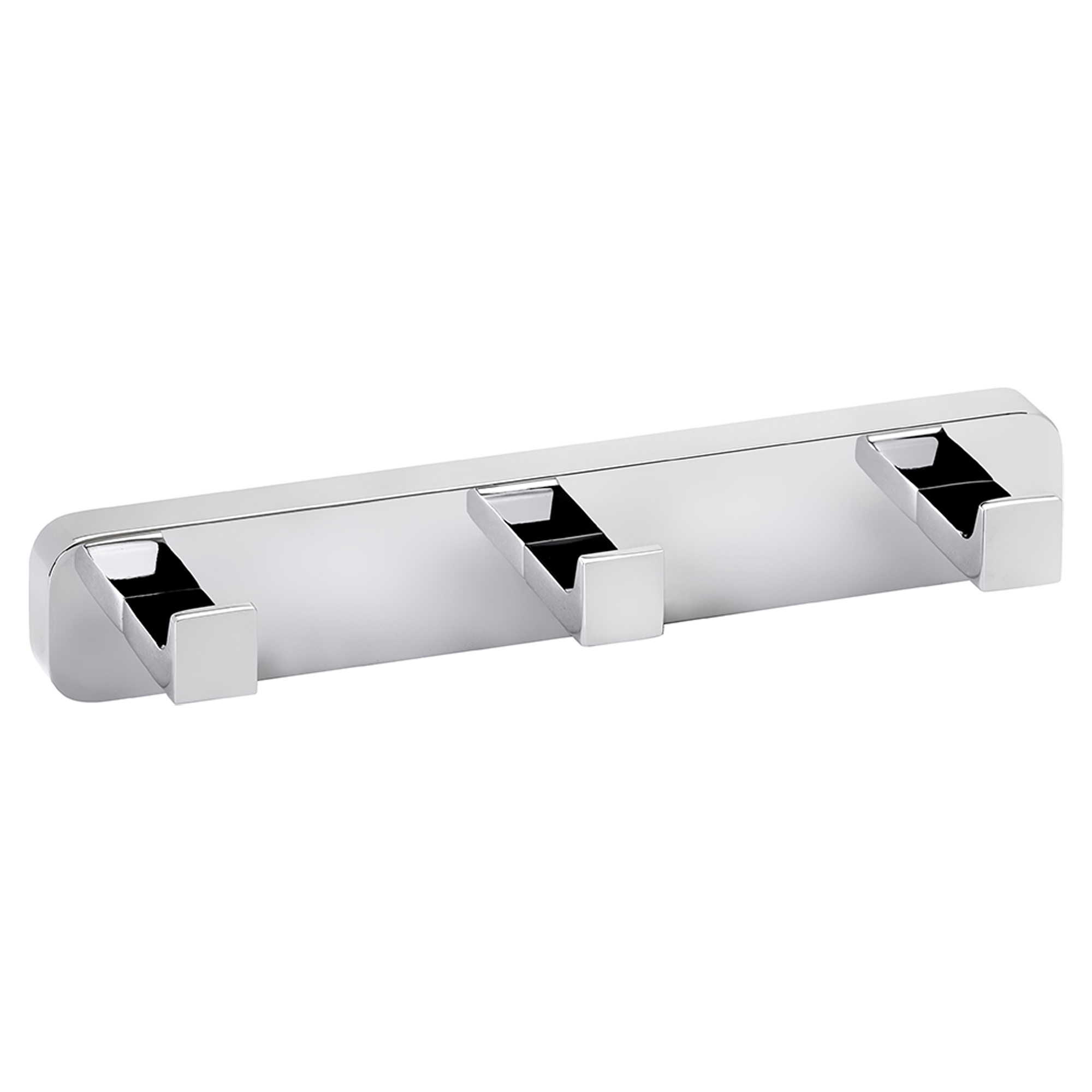 Krokliste med 3 Kroker Zave Krom Blank