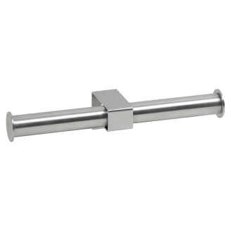 Dobbel Toalettpapirholder Krom Matt