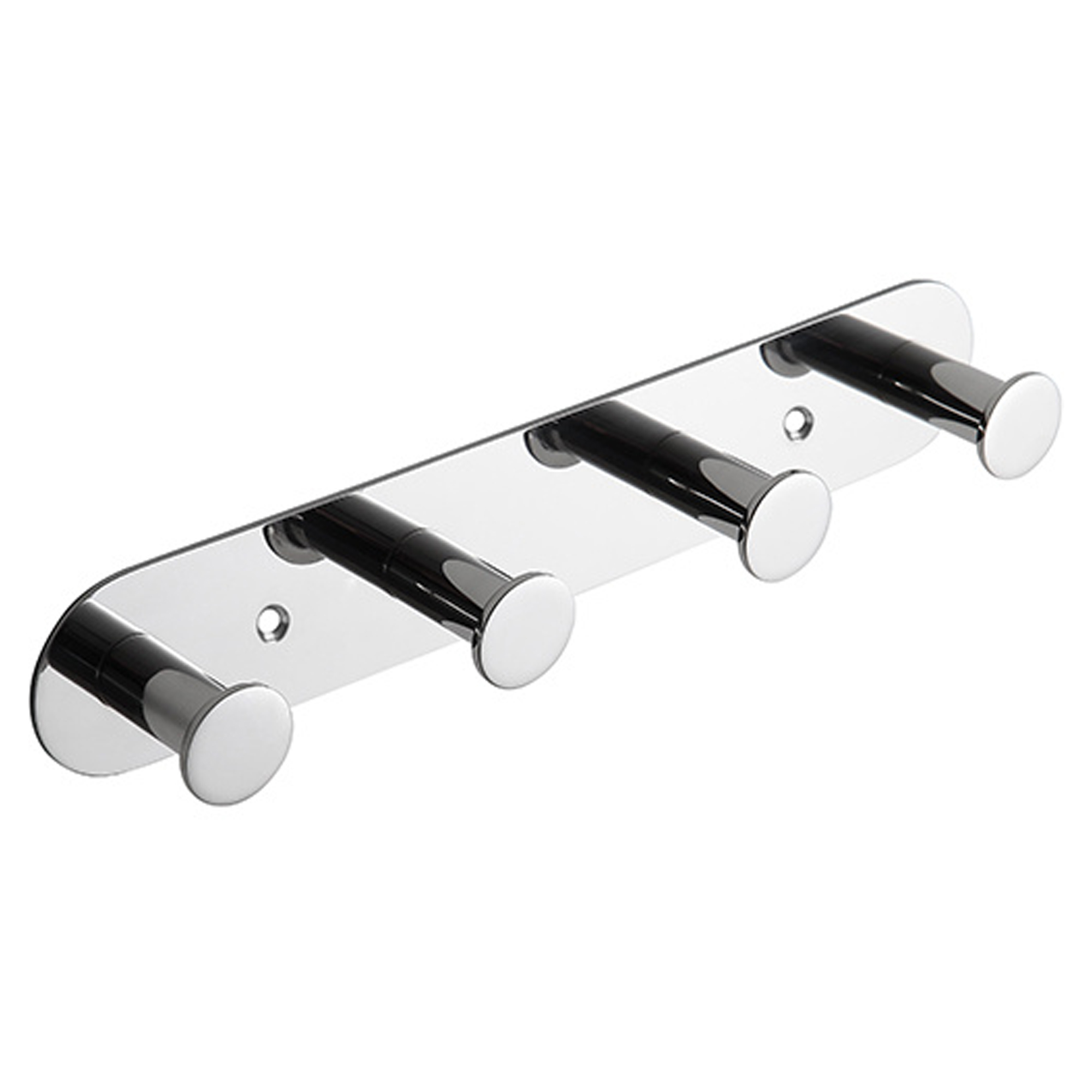 Krokliste med 4 Kroker Civio Krom Blank