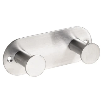 Krokliste med 2 Kroker <strong>Civio</strong>  Krom Matt