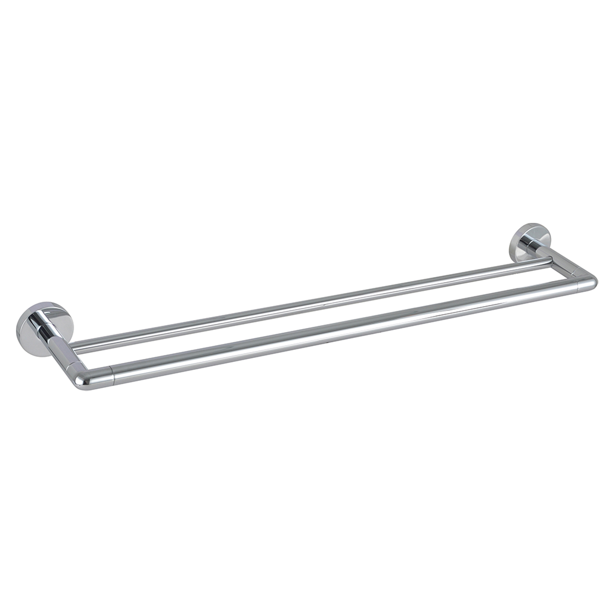 Dobbel Håndkleholder Avora Krom Blank 60 cm
