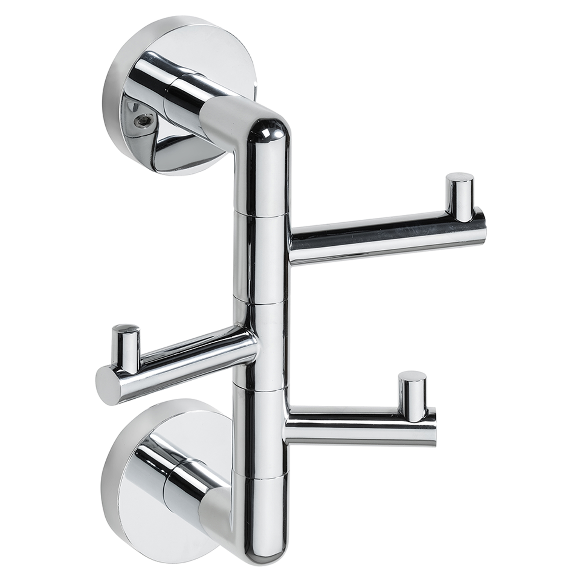 Krokliste med 3 Kroker Avora Krom Blank