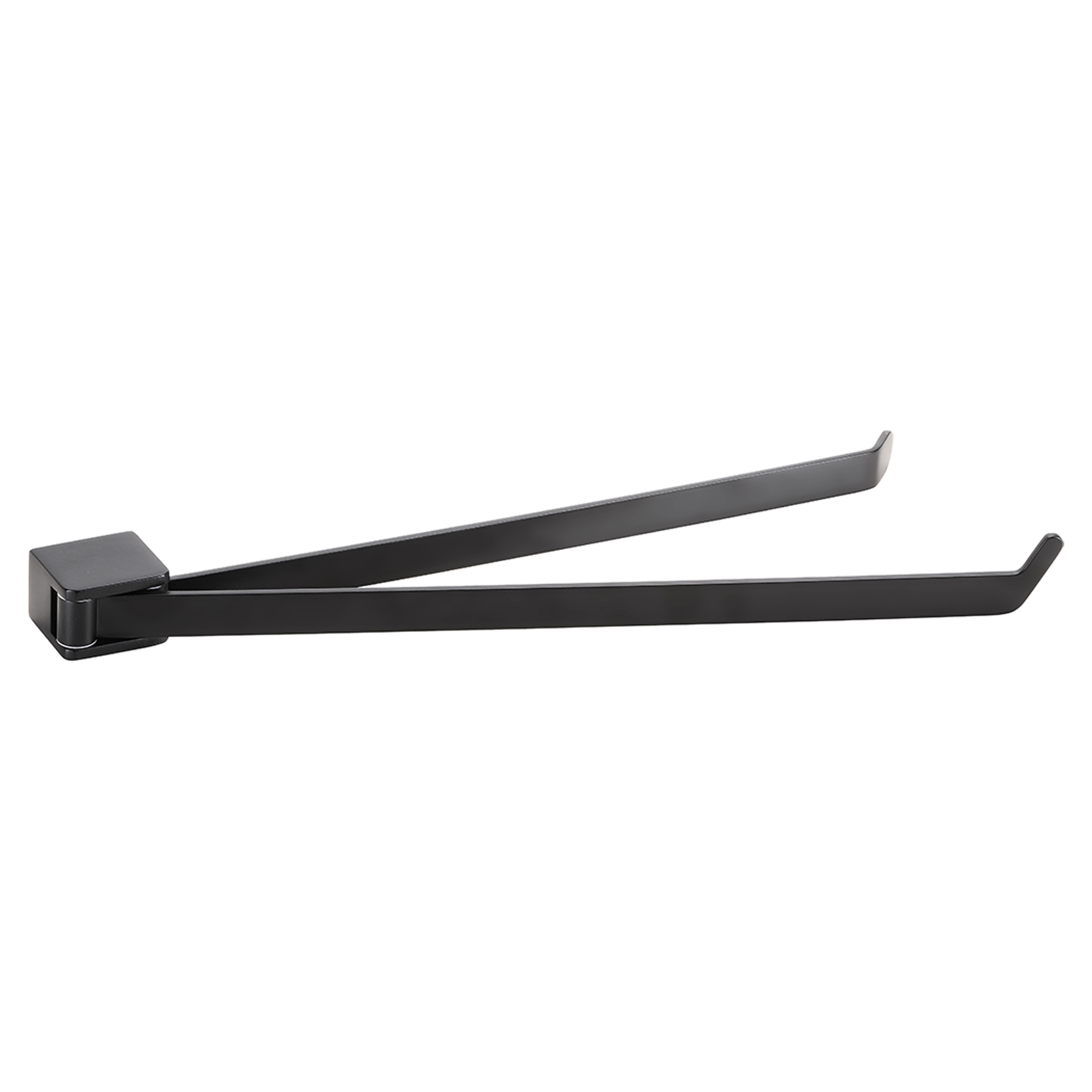 Dobbel Håndkleholder Svingbar Cendre Svart Matt 45 cm