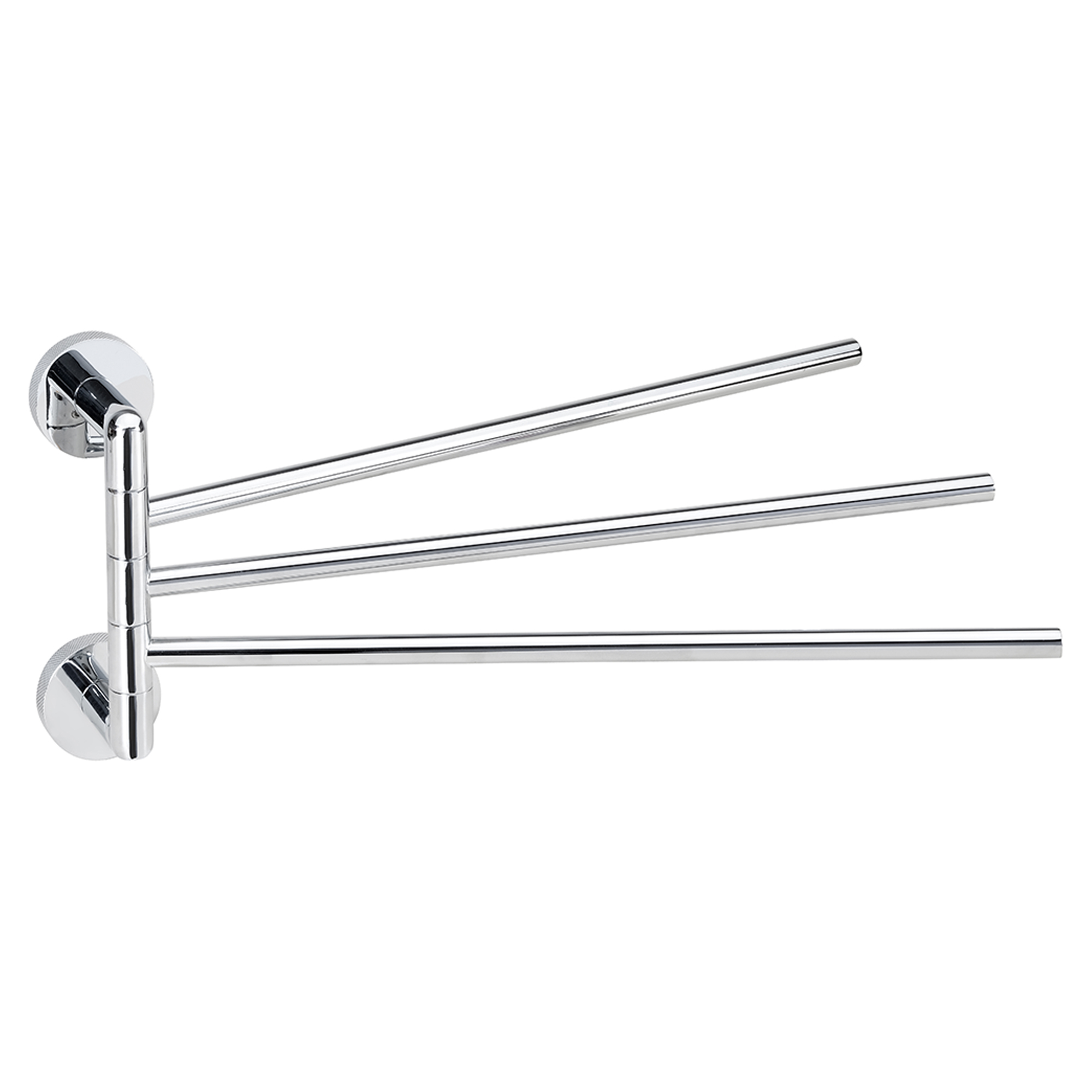 Trippel Håndkleholder Svingbar Sumi Krom Blank