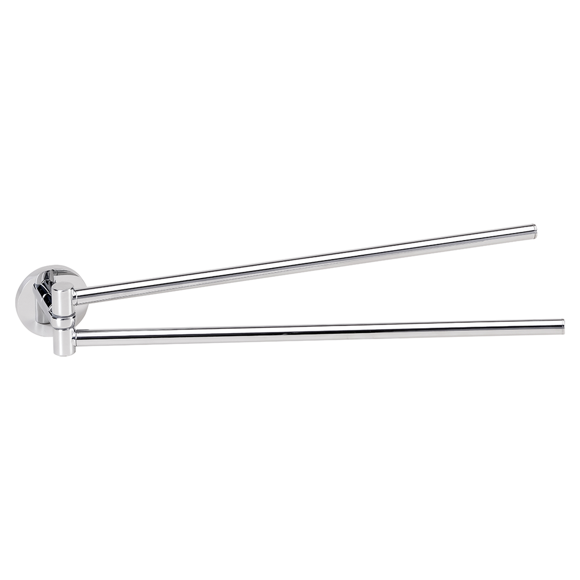 Dobbel Håndkleholder Svingbar Ligno Krom Blank