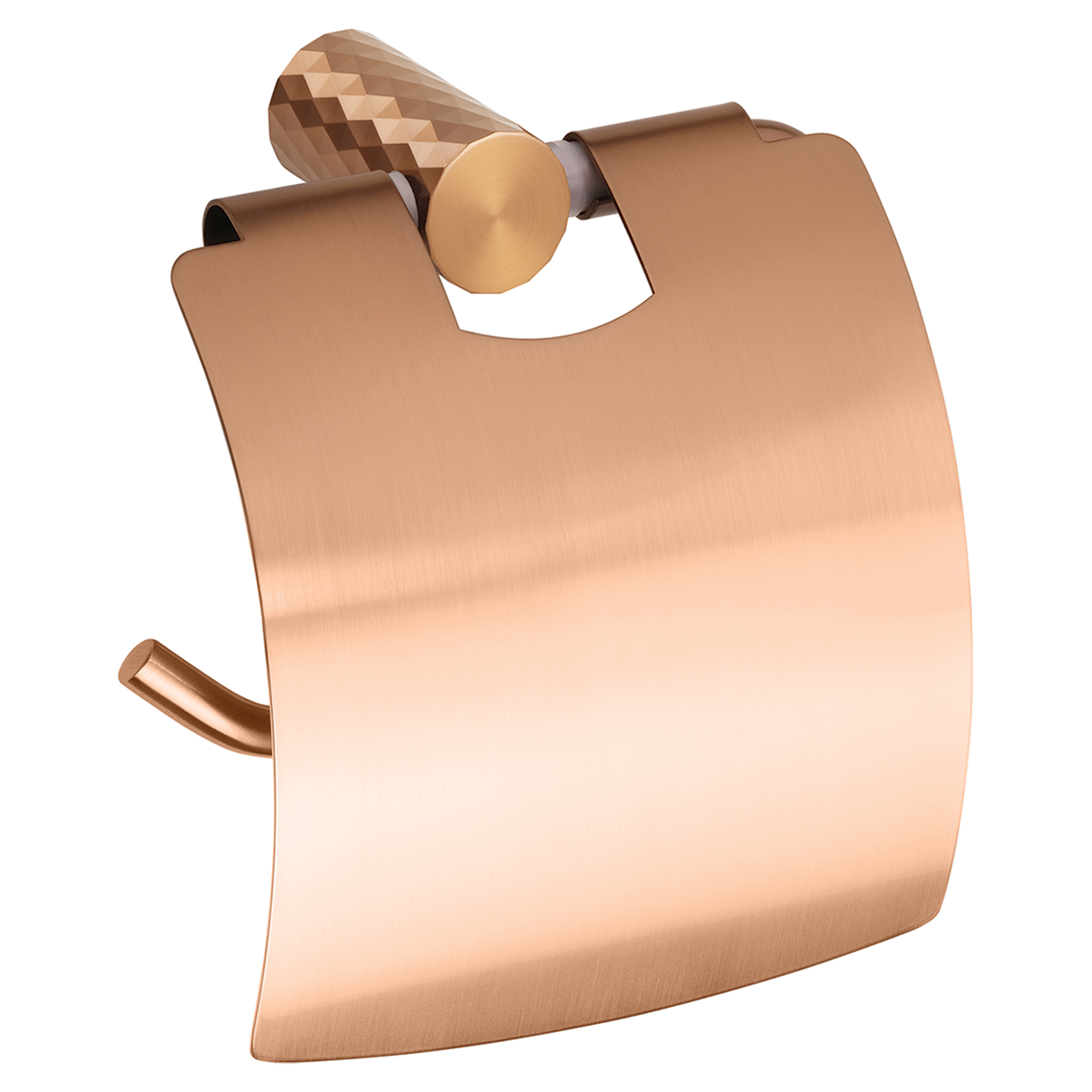 Toalettpapirholder med Lokk Reflet Kobber Matt