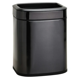 Fingeravtrykkssikker Avfallsbeholder 6 l Svart Matt