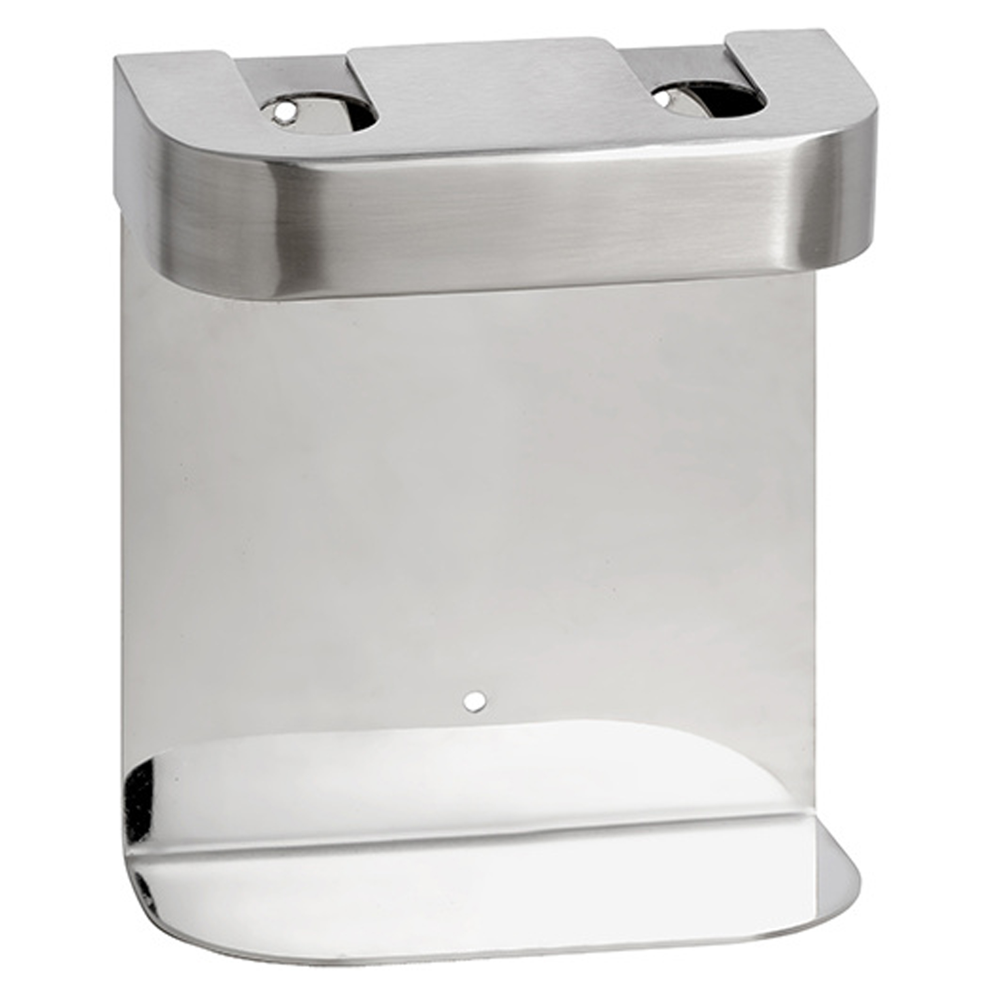 Dobbel Holder for Såpedispenser Krom Matt Rund