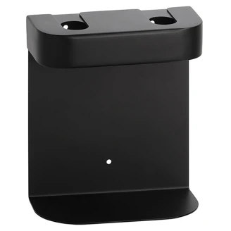 Dobbel Holder for Såpedispenser Svart Matt Rund