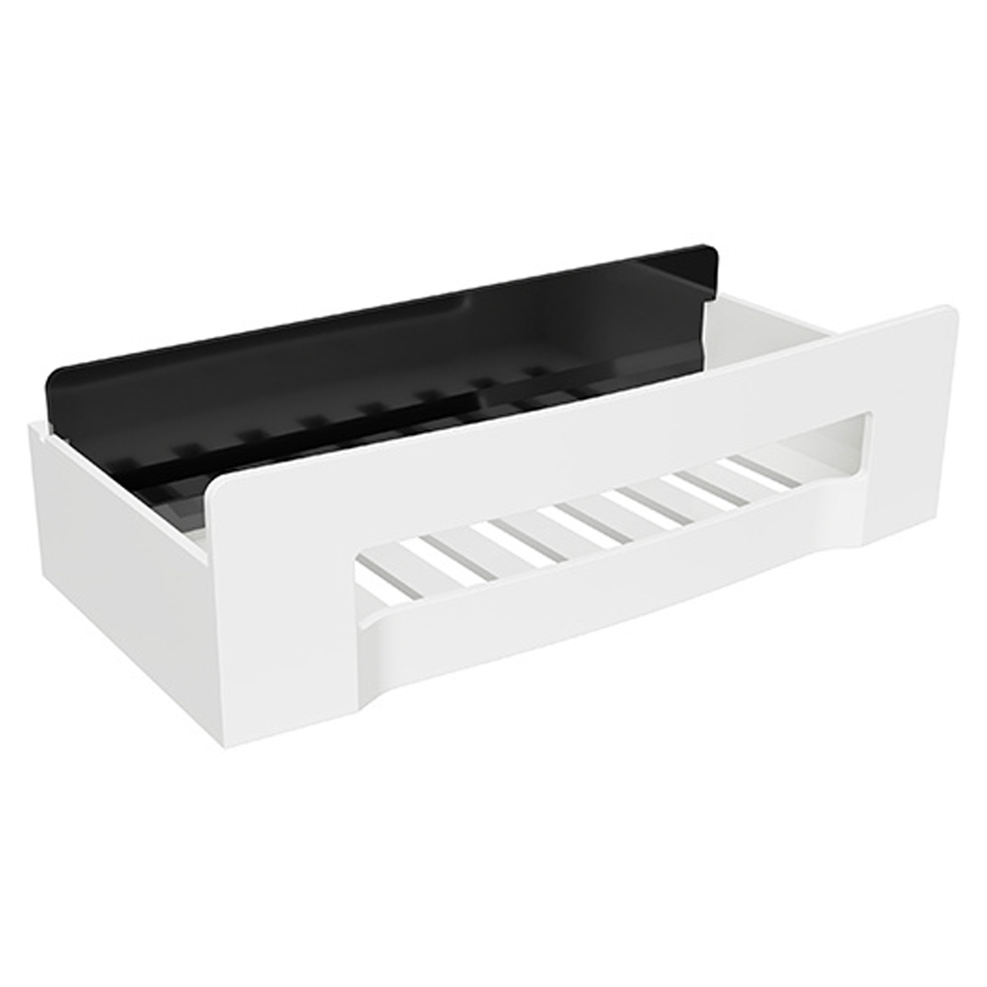 Dusjhylle med Dusjskrape Line Hvit Matt 23 cm