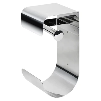 Dobbel Toalettpapirholder Krom Blank