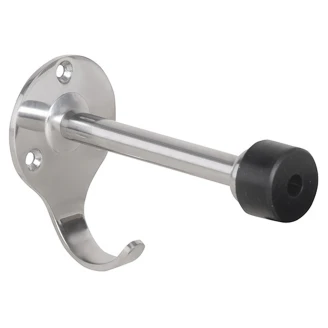 Dørstopper for Vegg Krom Blank