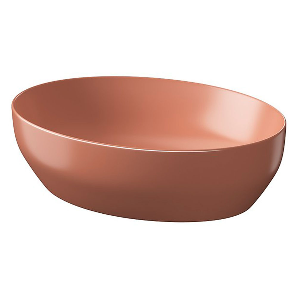 Servant Noto Oval Tegl rød Matt 50 cm