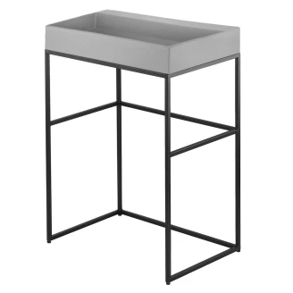Modul Håndvask <strong>Correo</strong>  Sort Mat 60 cm med Vask Grå Metallic Mat 60x40 cm