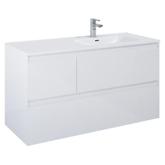 Servantskap <strong>Tivra</strong>  Høyre Hvit Blank 120 cm med Servant Hvit