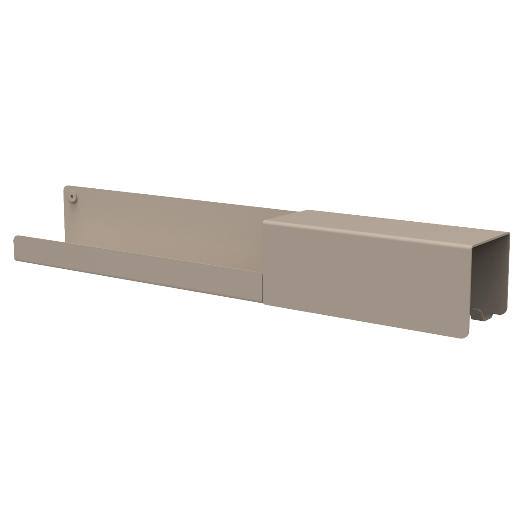 Hylle Sommardopp med Krokar M 60x9 cm 4 Hängare Beige Høyre