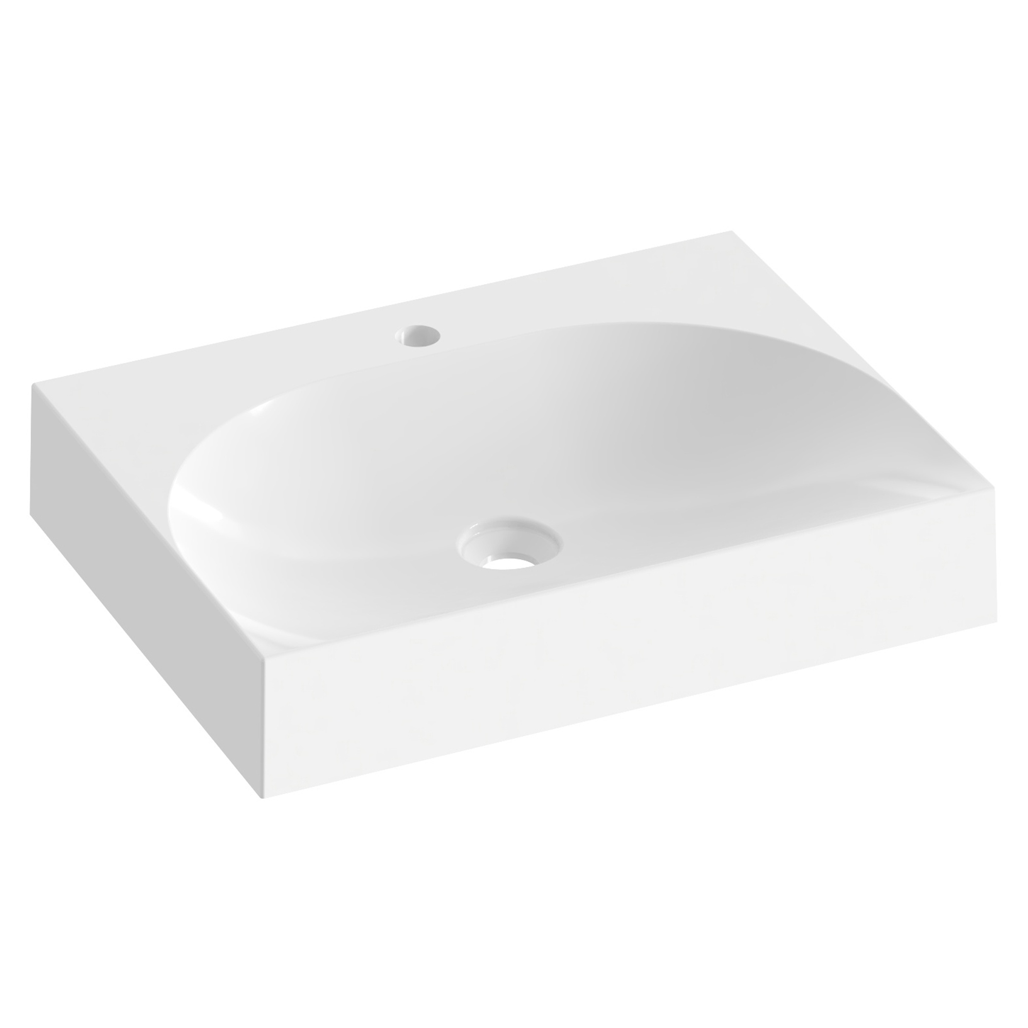 Ravak Støpemarmor Servant Lite Hvit Blank 60 cm