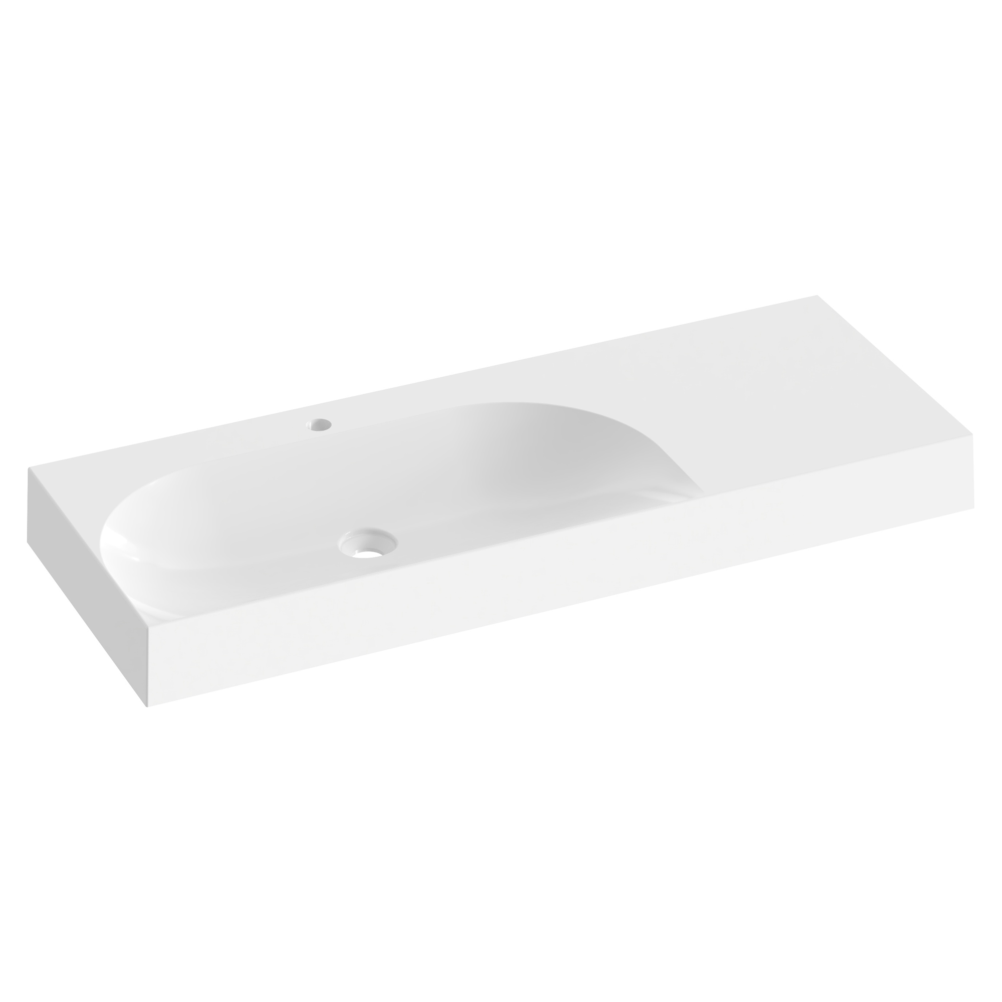 Ravak Støpemarmor Servant Lite Hvit Blank 120 cm Venstre