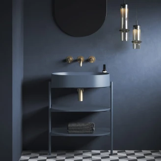 Ravak Servantskap <strong>Yard</strong>  Blå Matt 60 cm med Servant & Bunnventil