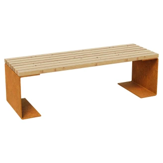 Cortena Hagebenk <strong>Chan</strong>  Cortenstål 150x50 cm