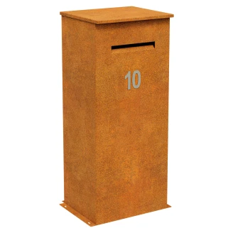 Cortena Postkasse <strong>Buzon</strong>  Cortenstål 57x45x120 cm