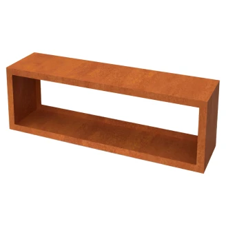 Vedstativ <strong>Vermis</strong>  Cortenstål 150x38x50 cm