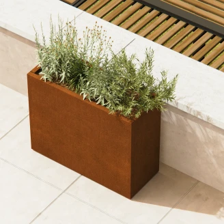 Herstera Utekrukke <strong>Verde Vivo</strong>  med Justerbar Volumfunksjon Cortenstål 100x40x80 cm
