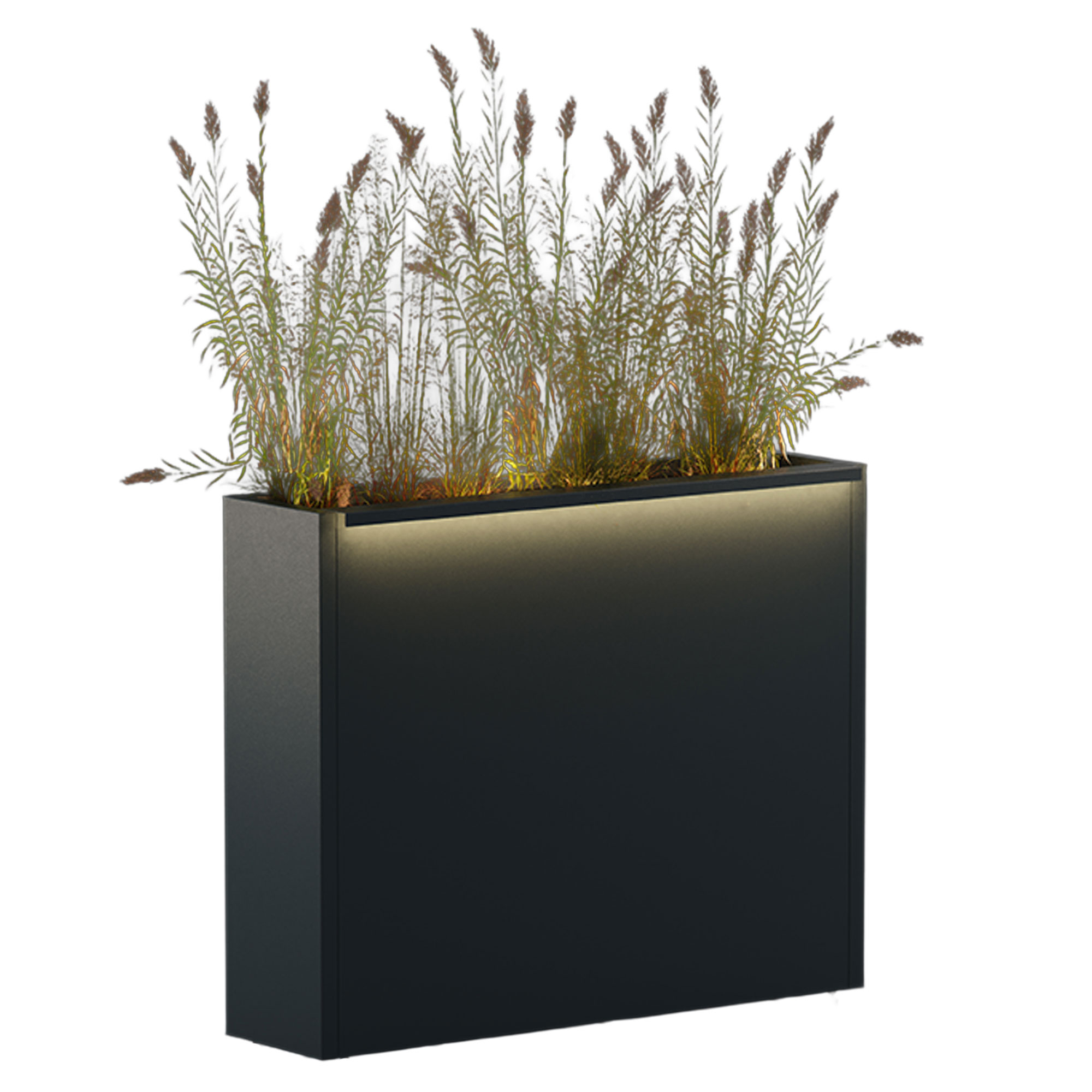 Herstera Utekrukke med LED-belysning El Prado Antrasitt 100x25x80 cm