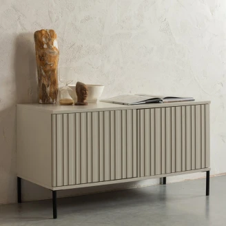 Woood TV-benk <strong>Gravure</strong>  Sanddis, Svart 100 cm